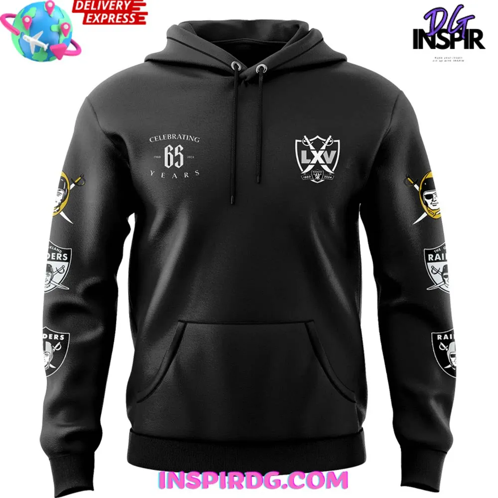 -Las Vegas Raiders 65th Season Hoodie