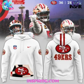 -San Francisco 49ers Throwback 2024 White Hoodie