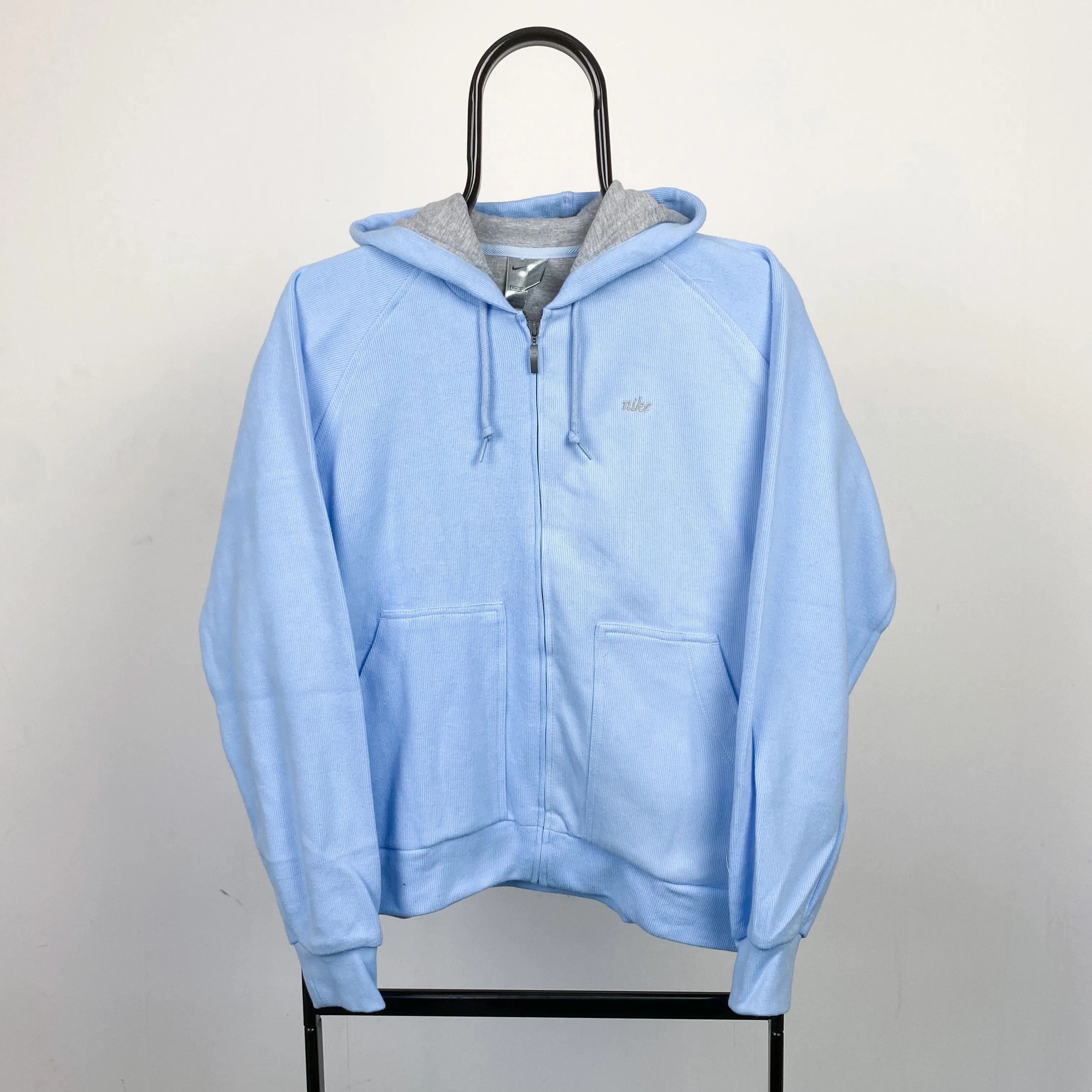 00s Nike Zip Hoodie Baby Blue Medium