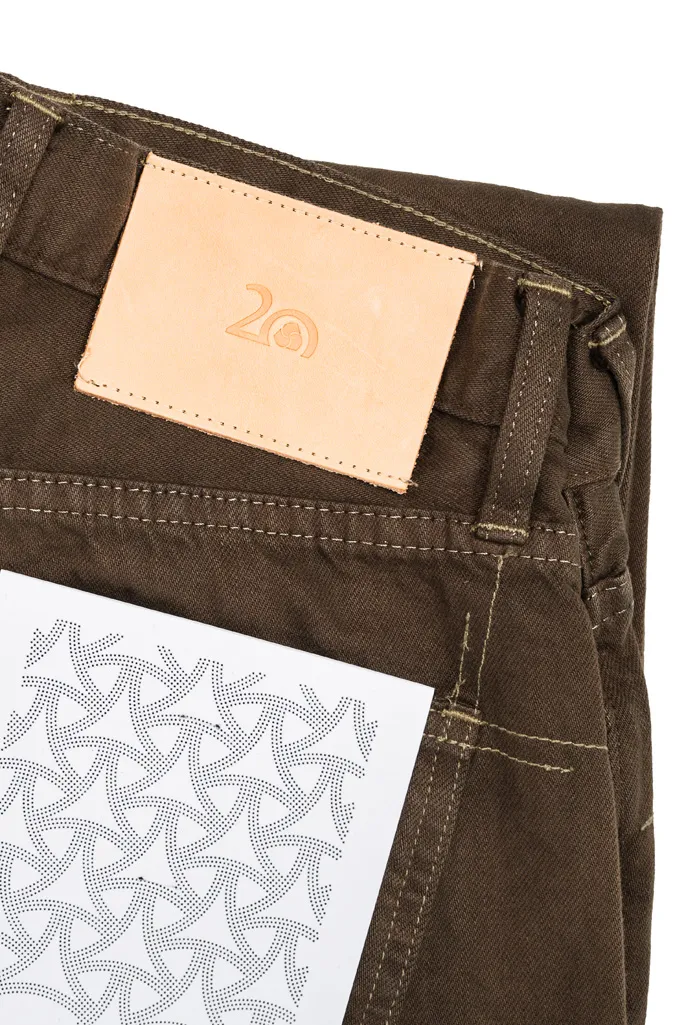 3sixteen x Self Edge Tonality Of Terrain Collection - Classic Tapered Jeans - Warm Moss