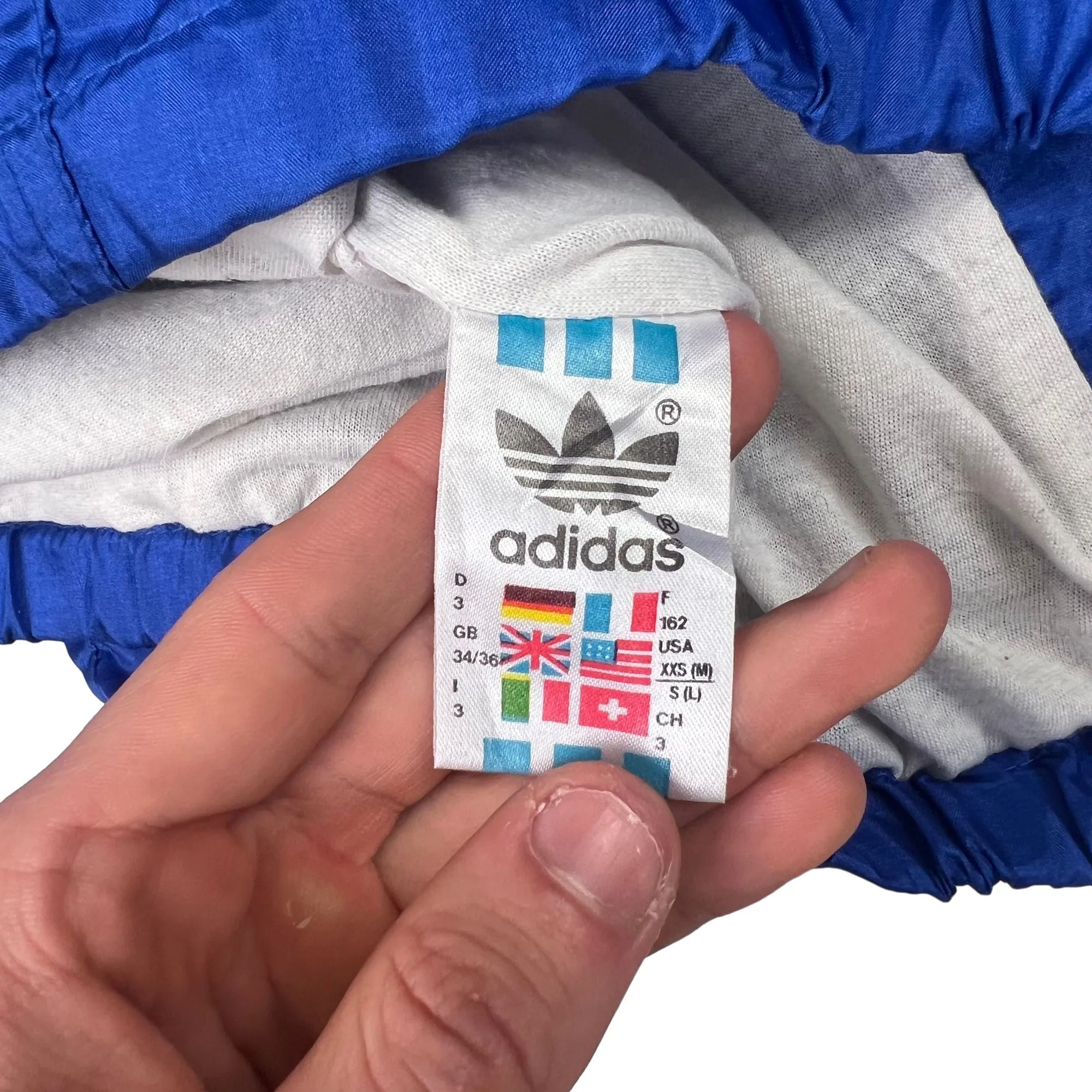 Adidas 90's Colourblock Track Jacket Blue Pink White