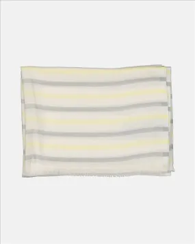 Aglia Striped Scarf Grey-Yellow