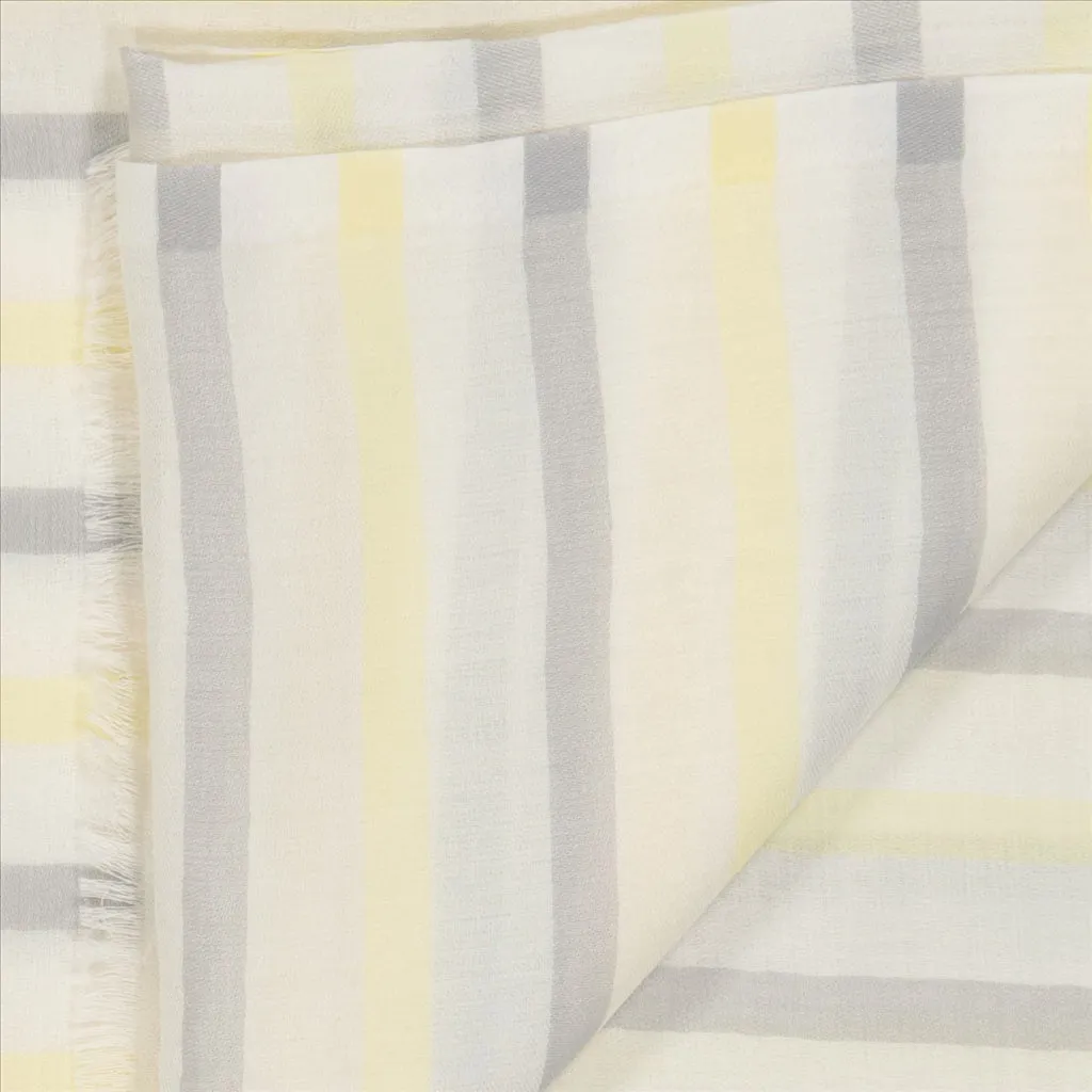 Aglia Striped Scarf Grey-Yellow