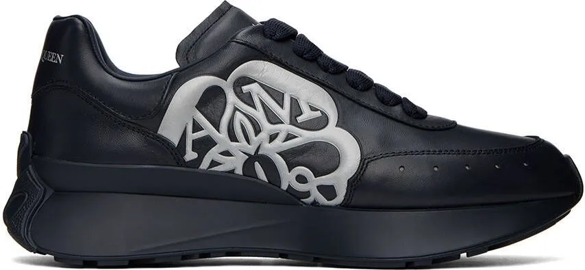 Alexander McQueen Navy Sprint Sneakers