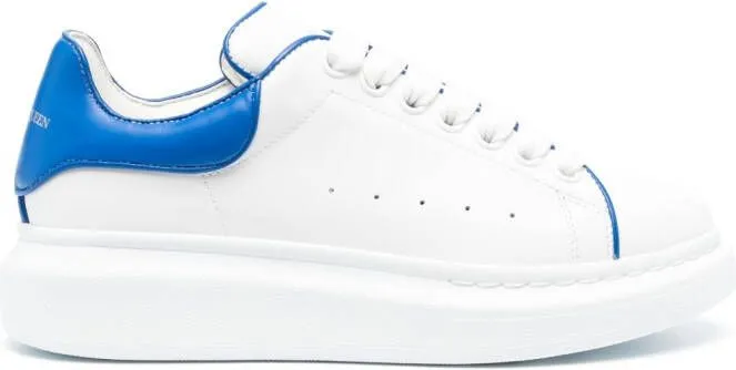 Alexander McQueen Oversized low-top leather sneakers White