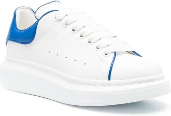 Alexander McQueen Oversized low-top leather sneakers White