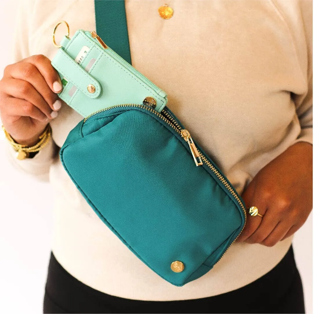 All You Need Belt Bag + Wallet - Brilliant Teal