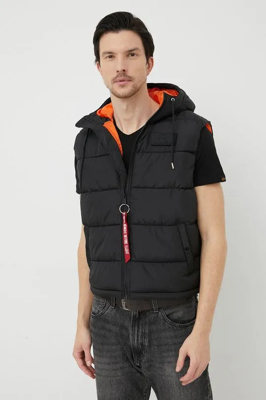 Alpha Industries vest men’s black color