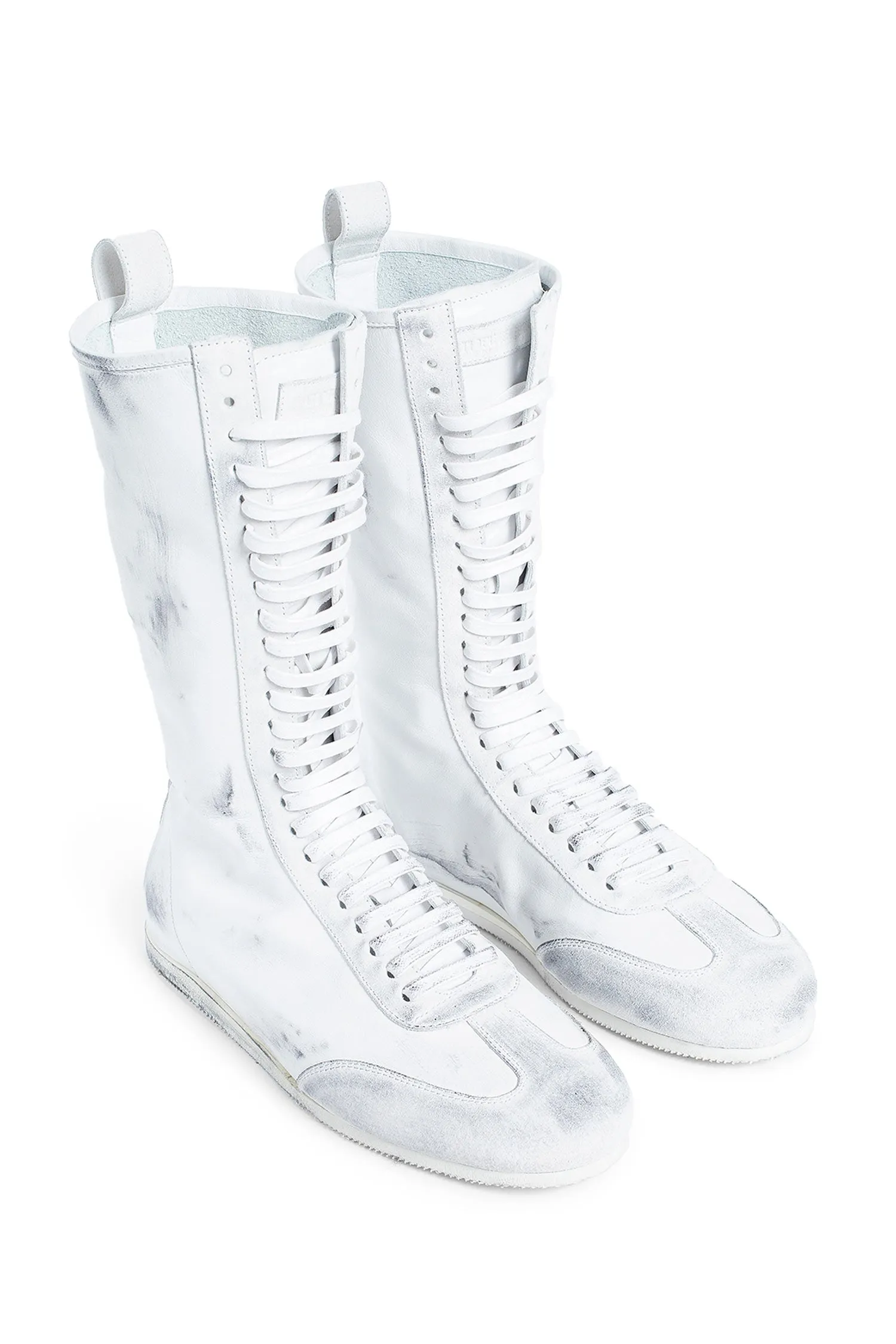 ann demeulemeester juno high-top boxing sneakers