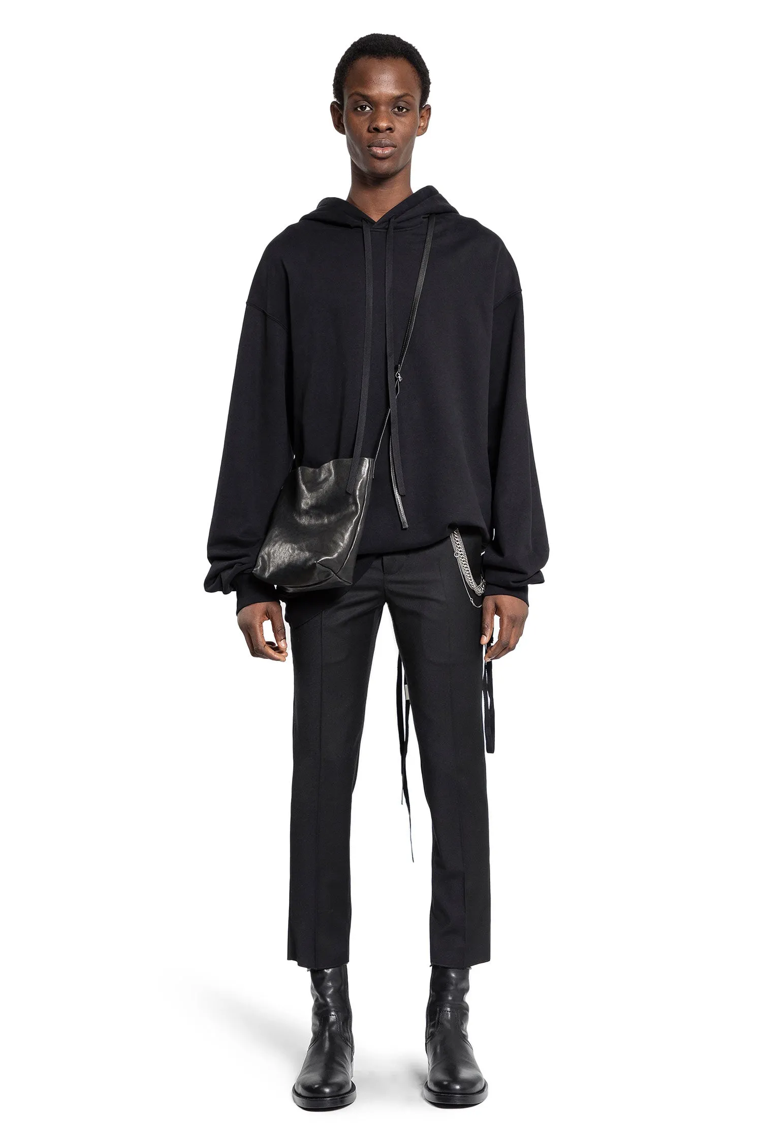 ann demeulemeester ollie printed high-comfort hoodie