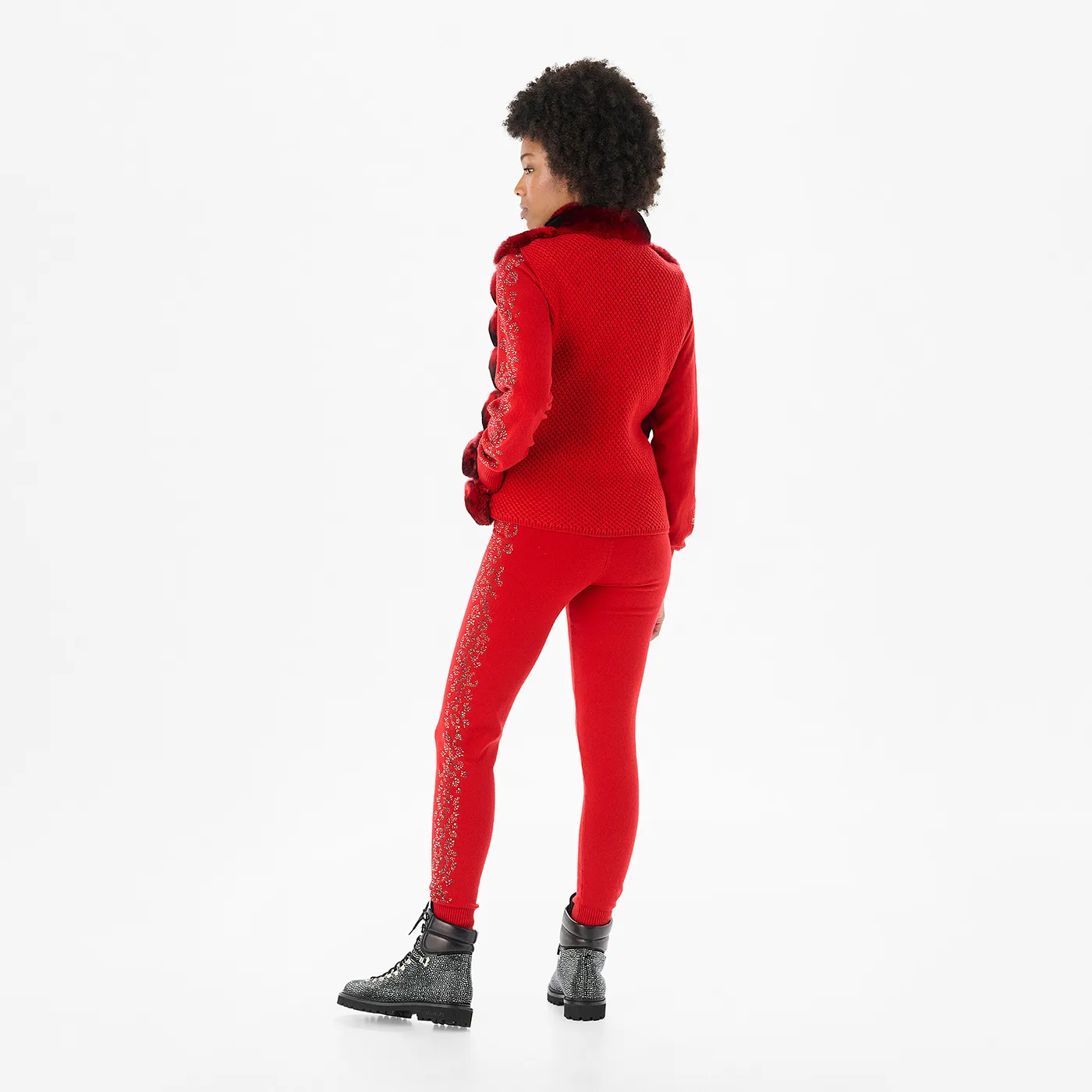 Anna Chinchilla Cashmere Red Vest