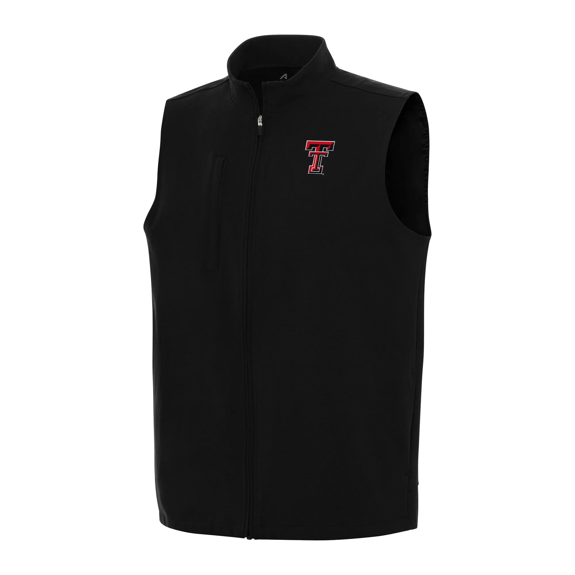 Antigua Texas Tech Red Raiders Black Regard Full-Zip Vest