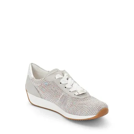 Ara Womens Lilly Stretch Sneakers  - Grey/ Metallic