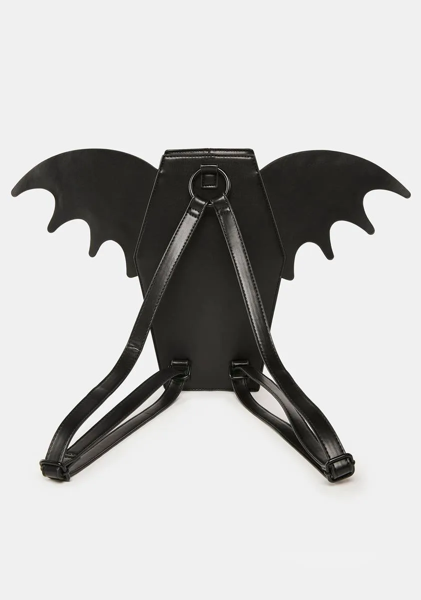 Baby Got Bat Coffin Backpack-