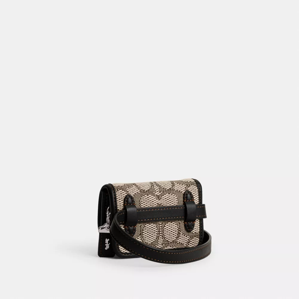 BANDIT CARD CASE BELT BAG IN SIGNATURE JACQUARD