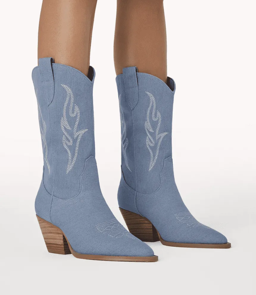 Billini Asha Denim Cowboy Boot