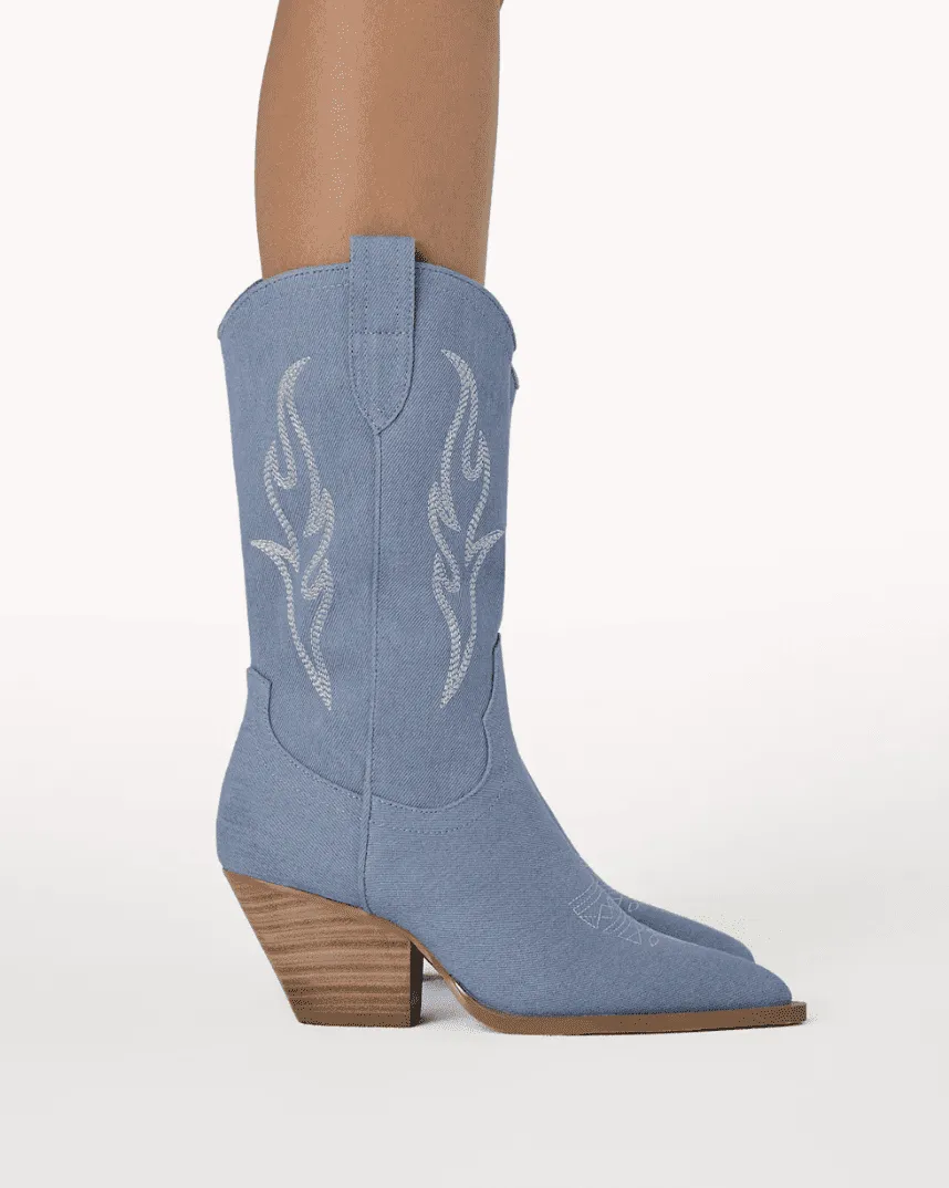 Billini Asha Denim Cowboy Boot