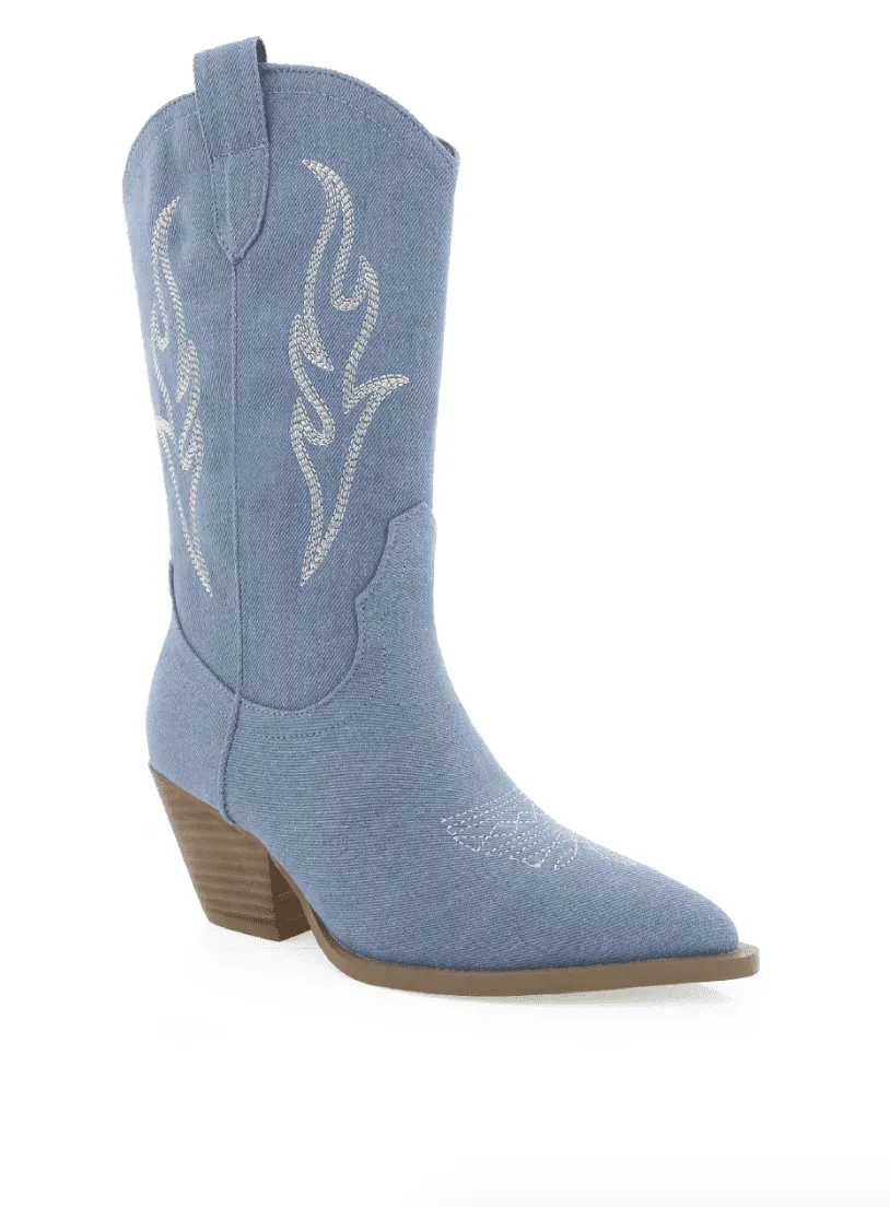 Billini Asha Denim Cowboy Boot