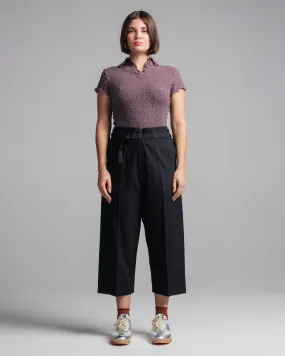 Black Belted Trousers