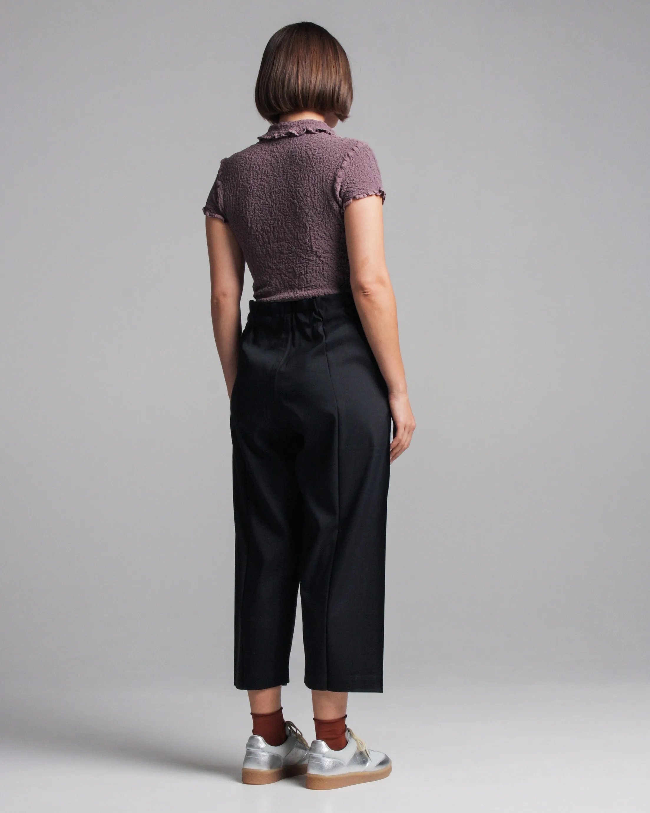 Black Belted Trousers