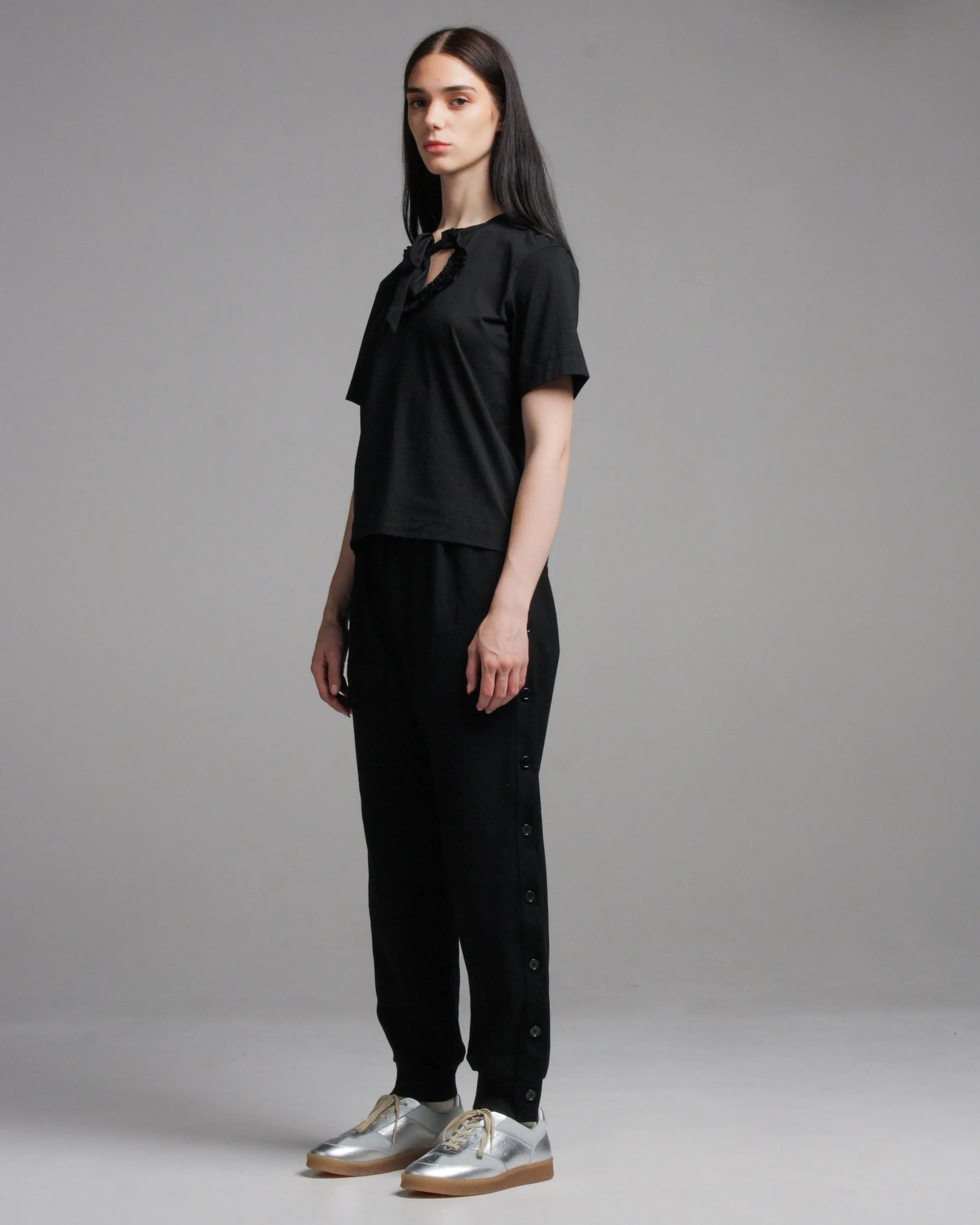 Black Flap Pocket Jogger Trousers