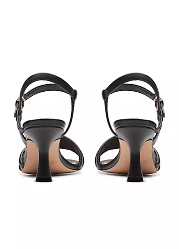 Black Leather Amali May Sandals by Clarks | Look Again