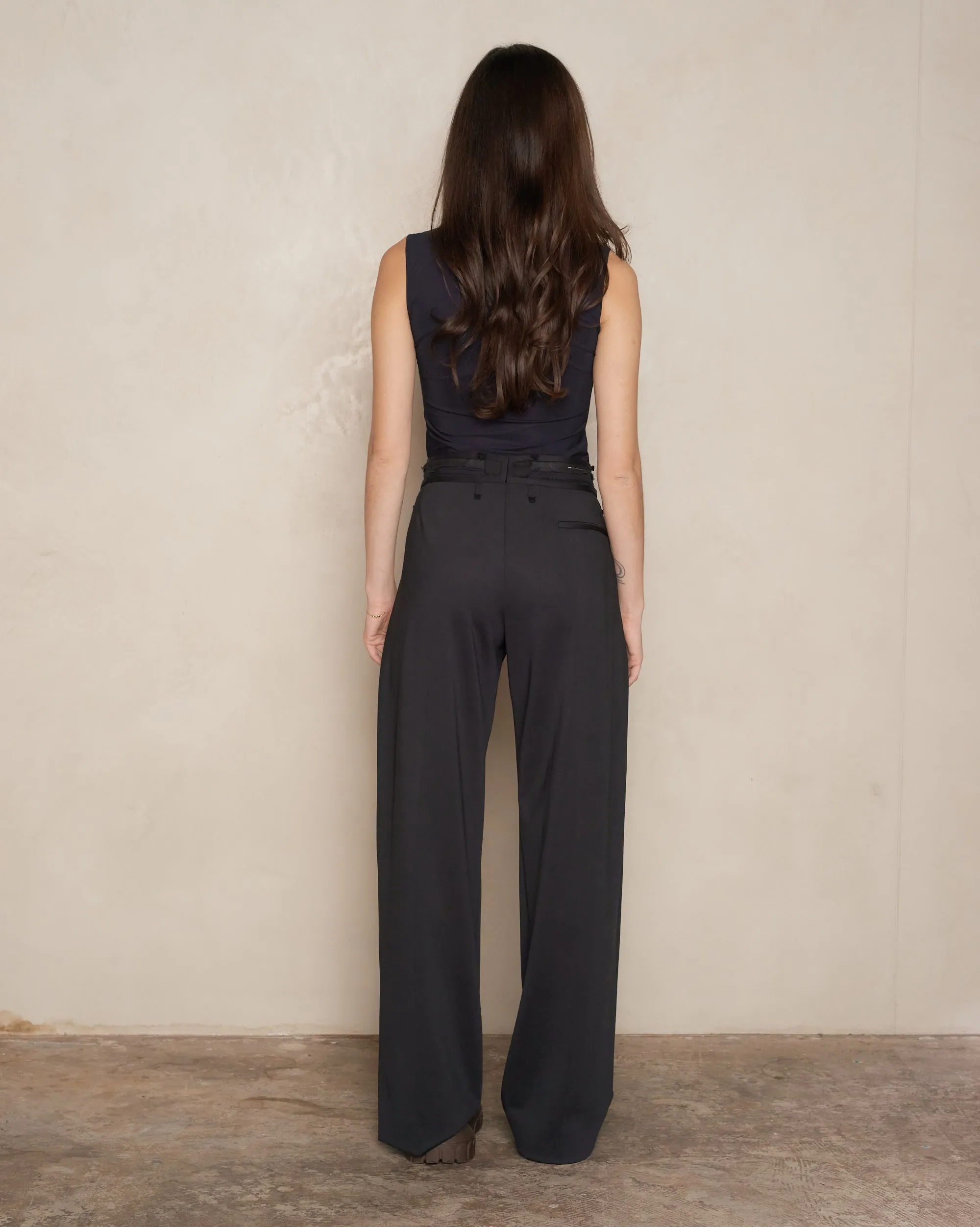 Black Stretch Trousers