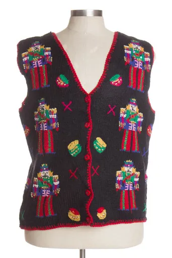 Black Ugly Christmas Vest 41050