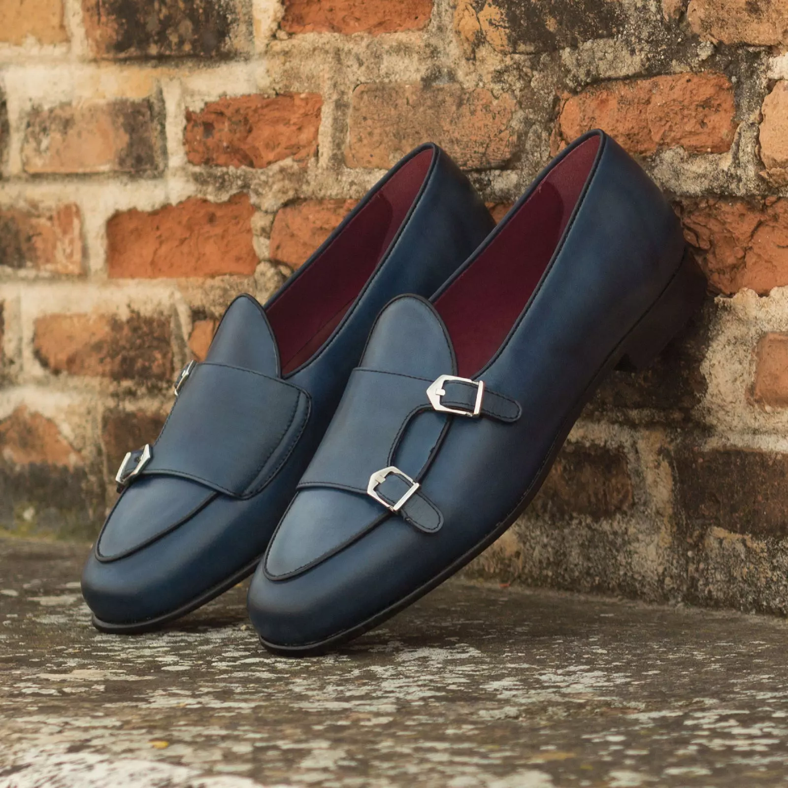 --Blue Monk Slipper Shoe-