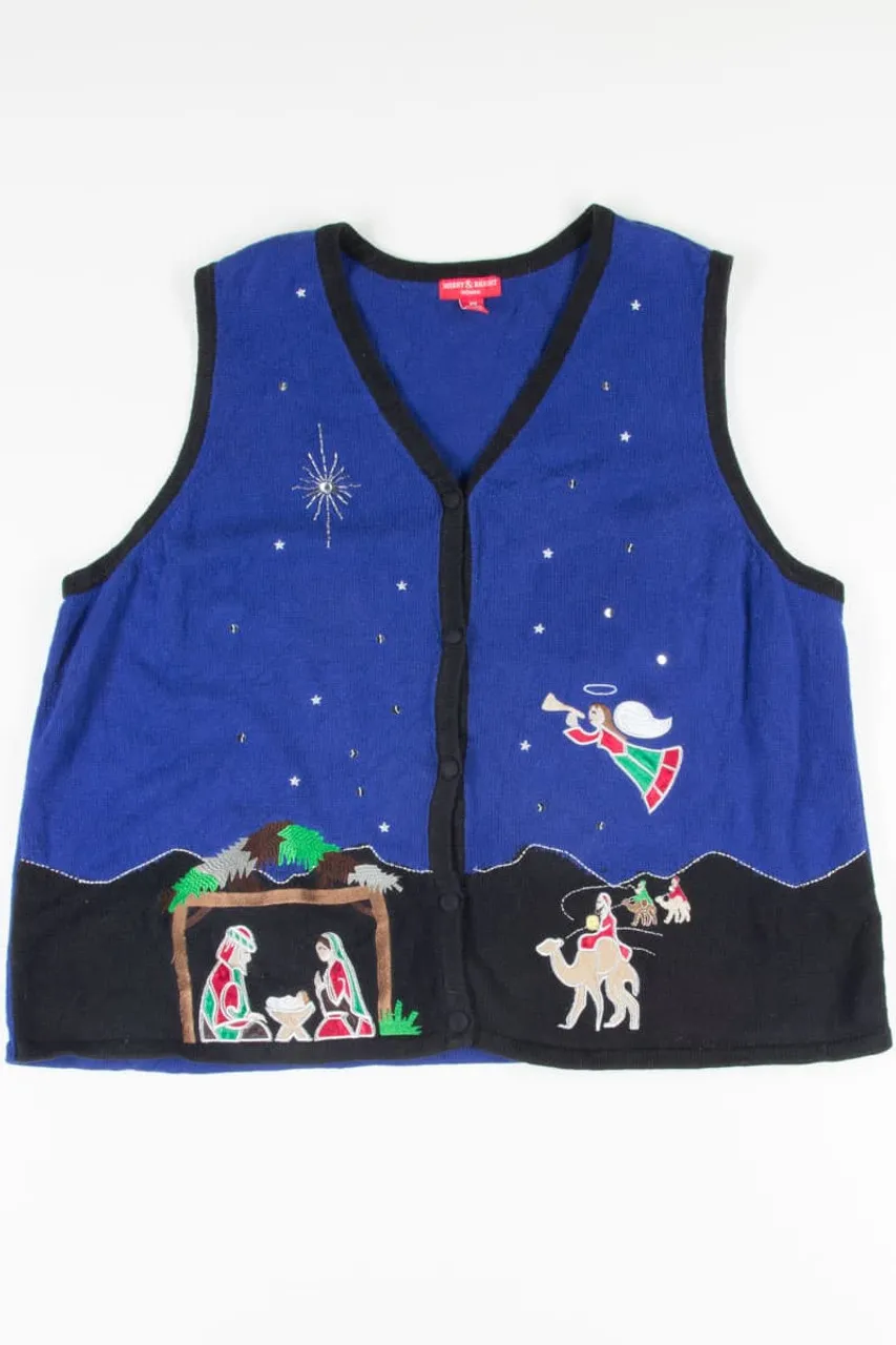 Blue Ugly Christmas Vest 51849