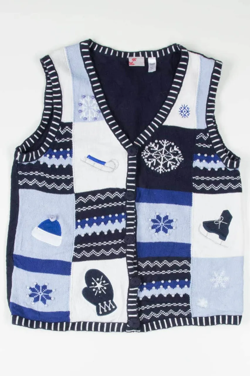 Blue Ugly Christmas Vest 54649