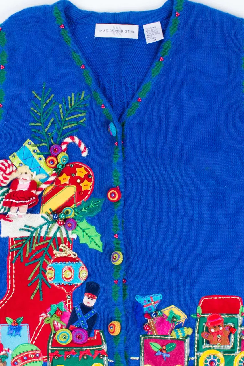 Blue Ugly Christmas Vest 54874