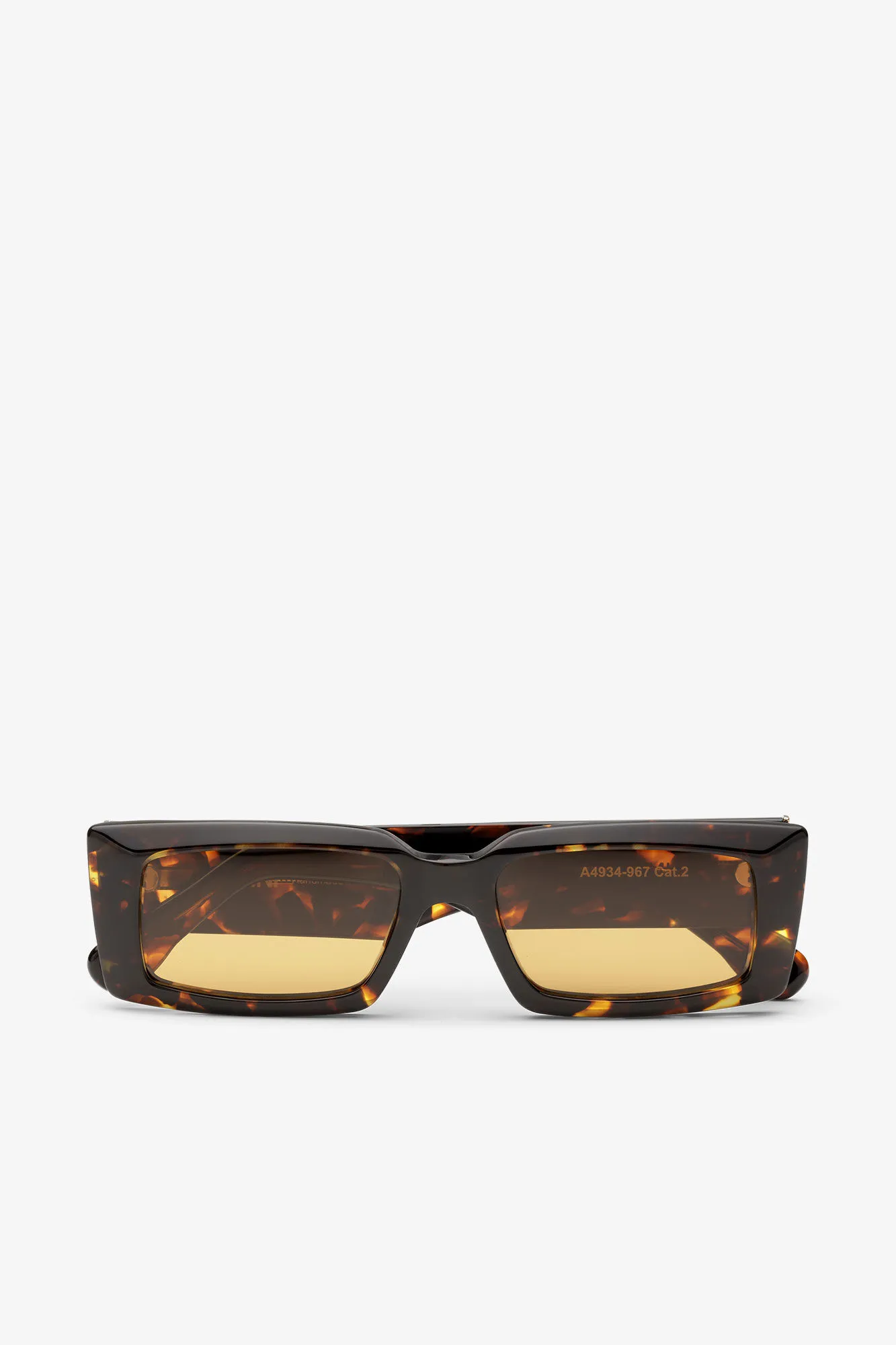 Brown Rectangular Sunglasses