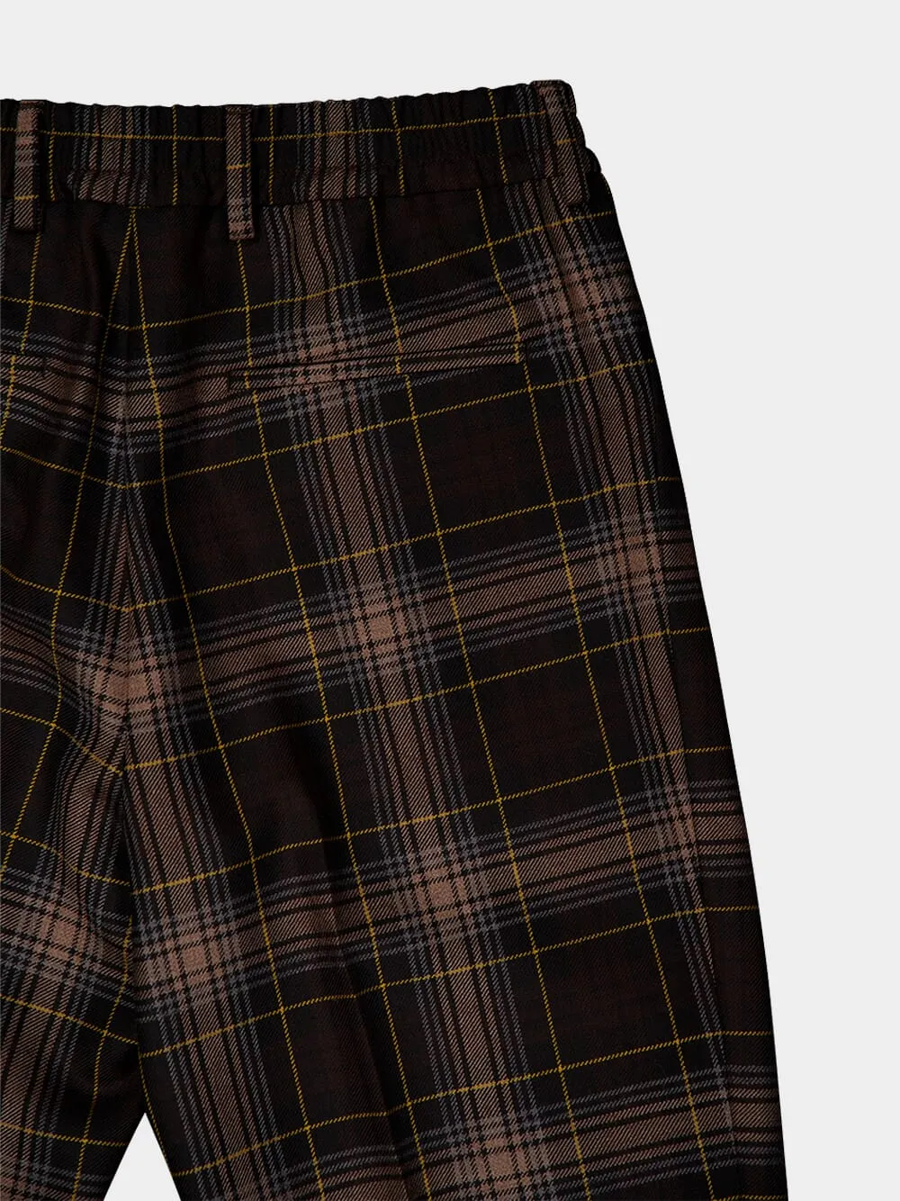 Brown Tartan Trousers