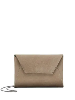 Brunello Cucinelli    Brunello Cucinelli Envelope Bag With Shiny Shoulder Belt