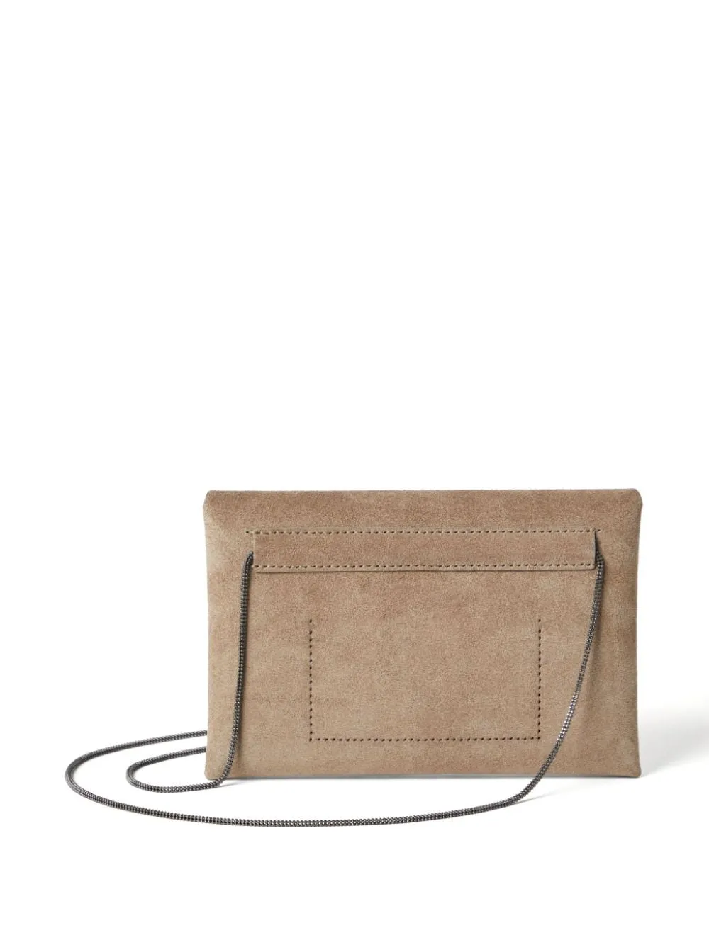 Brunello Cucinelli    Brunello Cucinelli Envelope Bag With Shiny Shoulder Belt