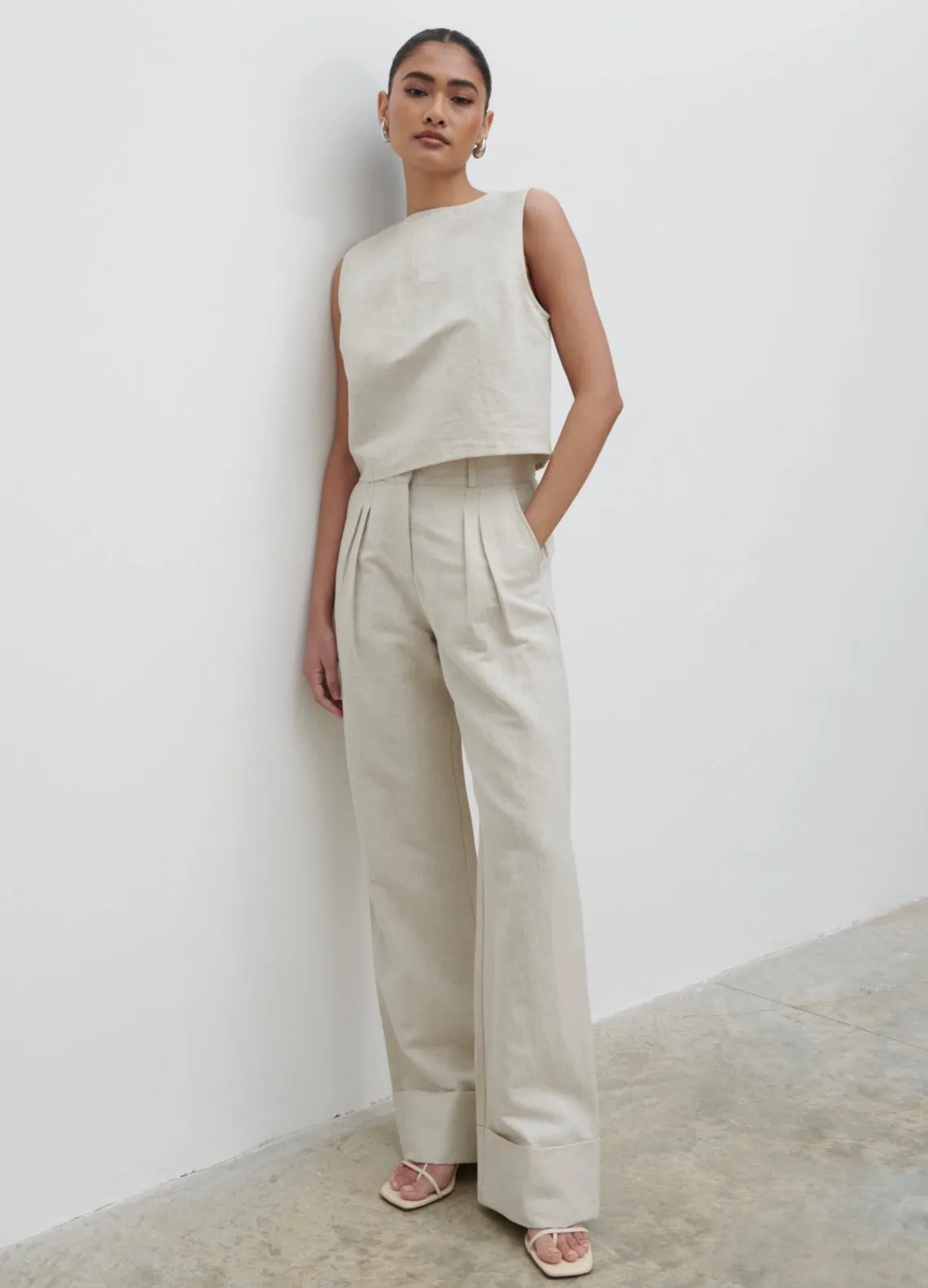 Bryony Linen Trousers - Natural