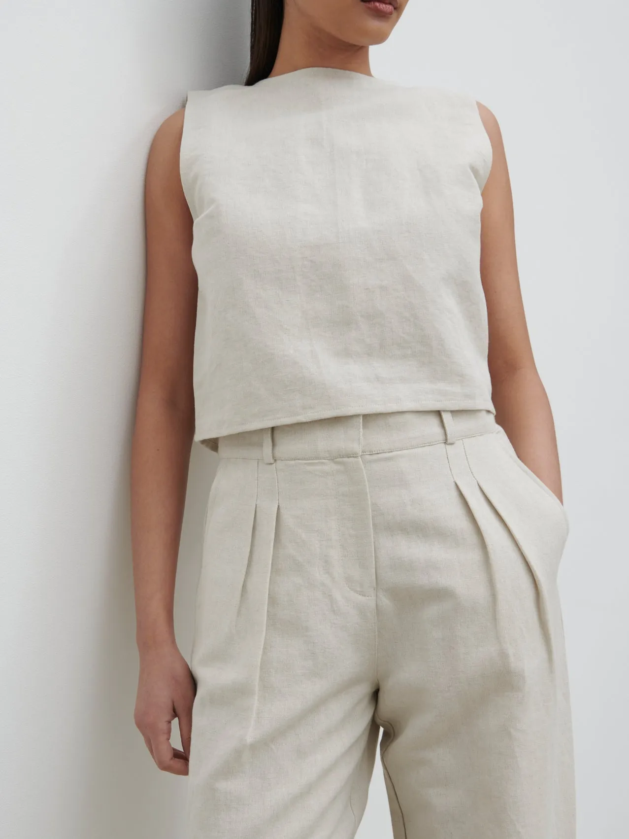 Bryony Linen Trousers - Natural