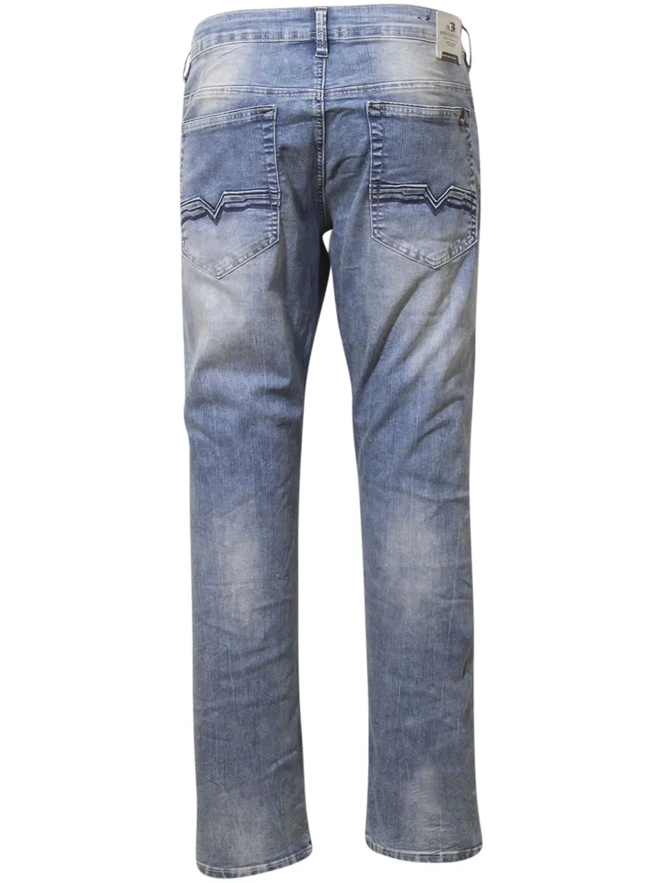 Buffalo David Bitton Men's Driven-X Jeans Relaxed Stretch Sandblasted Blue 38x30