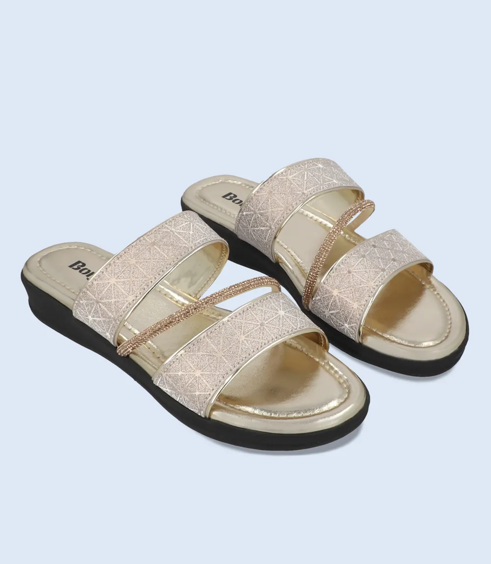 BW9201-GOLDEN-Women Comfort Slipper