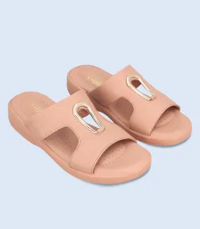 BW9516-PEACH-Women Comfort Slipper