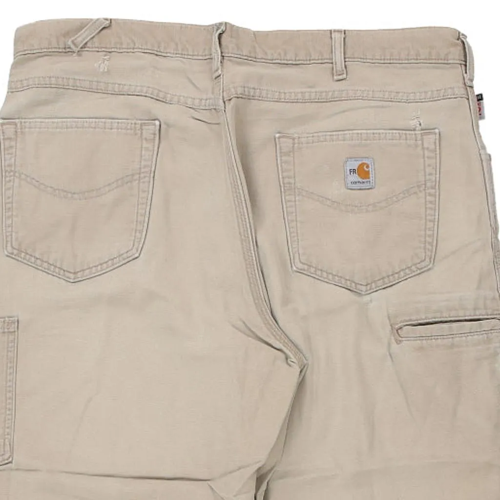 Carhartt Trousers - 38W 30L Beige Cotton