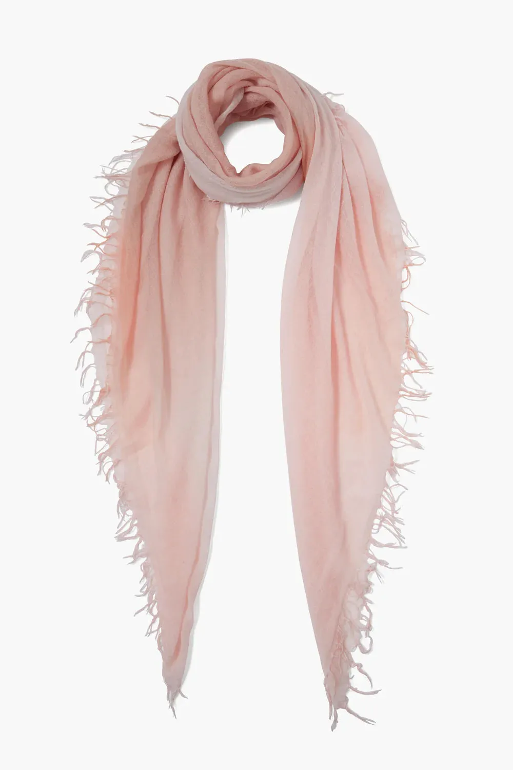 Chan Luu Cashmere & Silk Dip Dye Scarf in Mahogany Rose/Seashell 