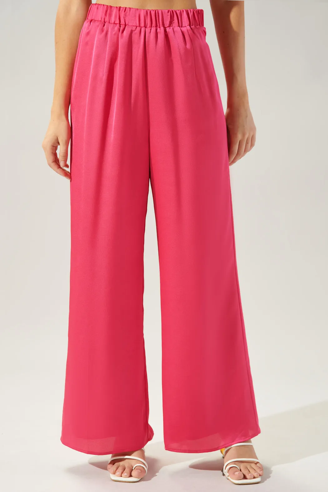 Chateau Satin Free Spirit Wide Leg Pants