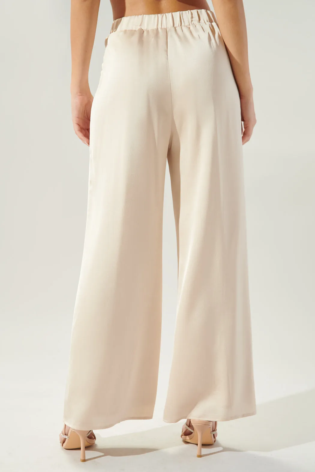 Chateau Satin Free Spirit Wide Leg Pants