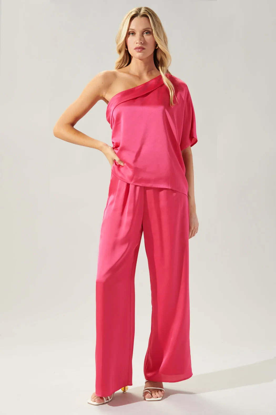 Chateau Satin Free Spirit Wide Leg Pants