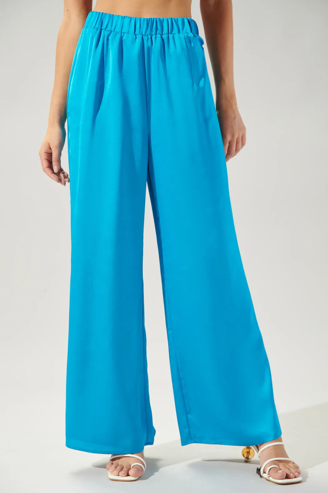 Chateau Satin Free Spirit Wide Leg Pants