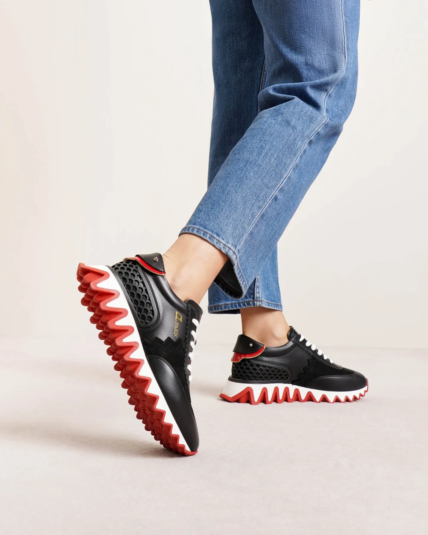 Christian Louboutin Loubishark donna black sneakers