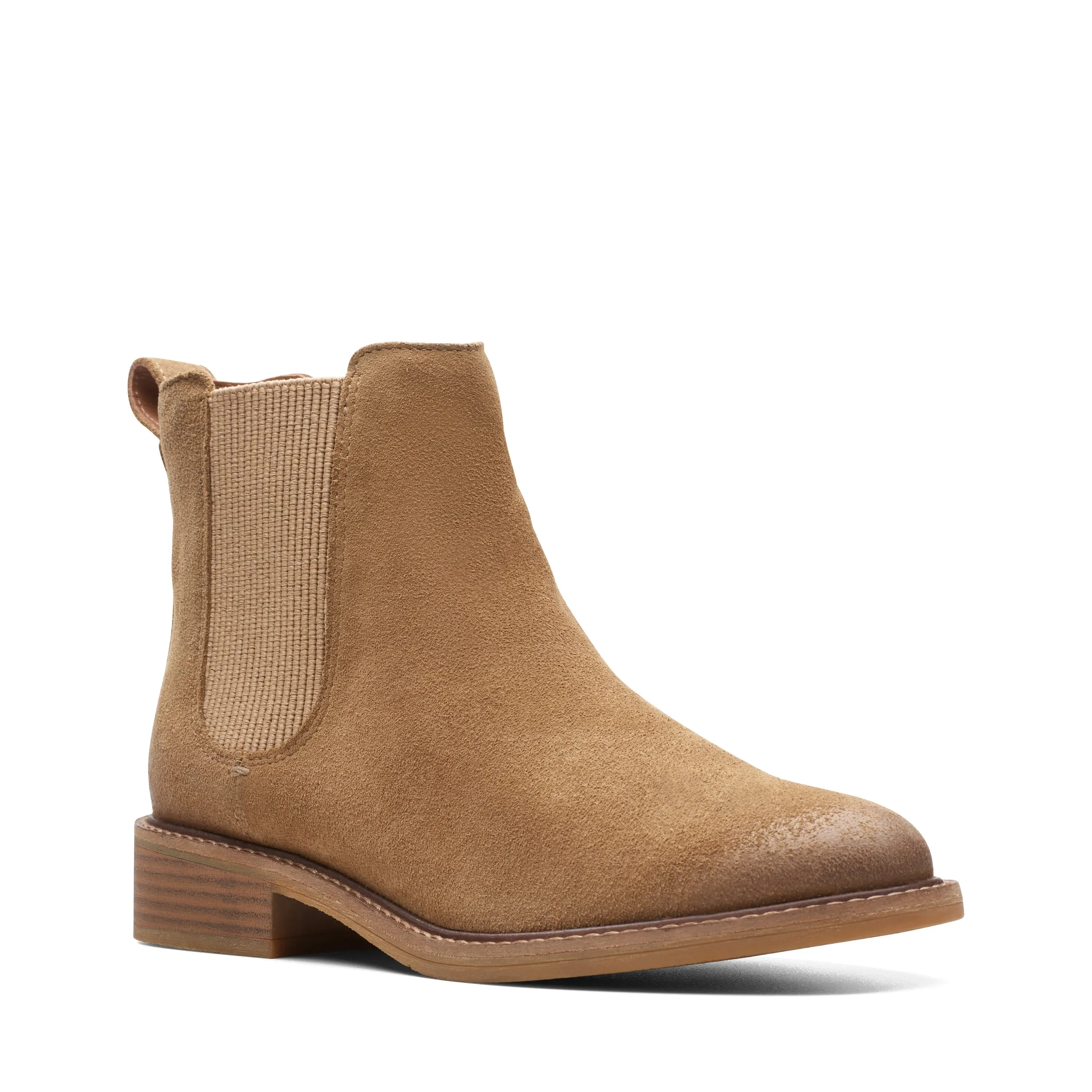 CLARKS | BOTINES CHELSEA MUJER | COLOGNE ARLO2 TAN LEATHER | MARRN