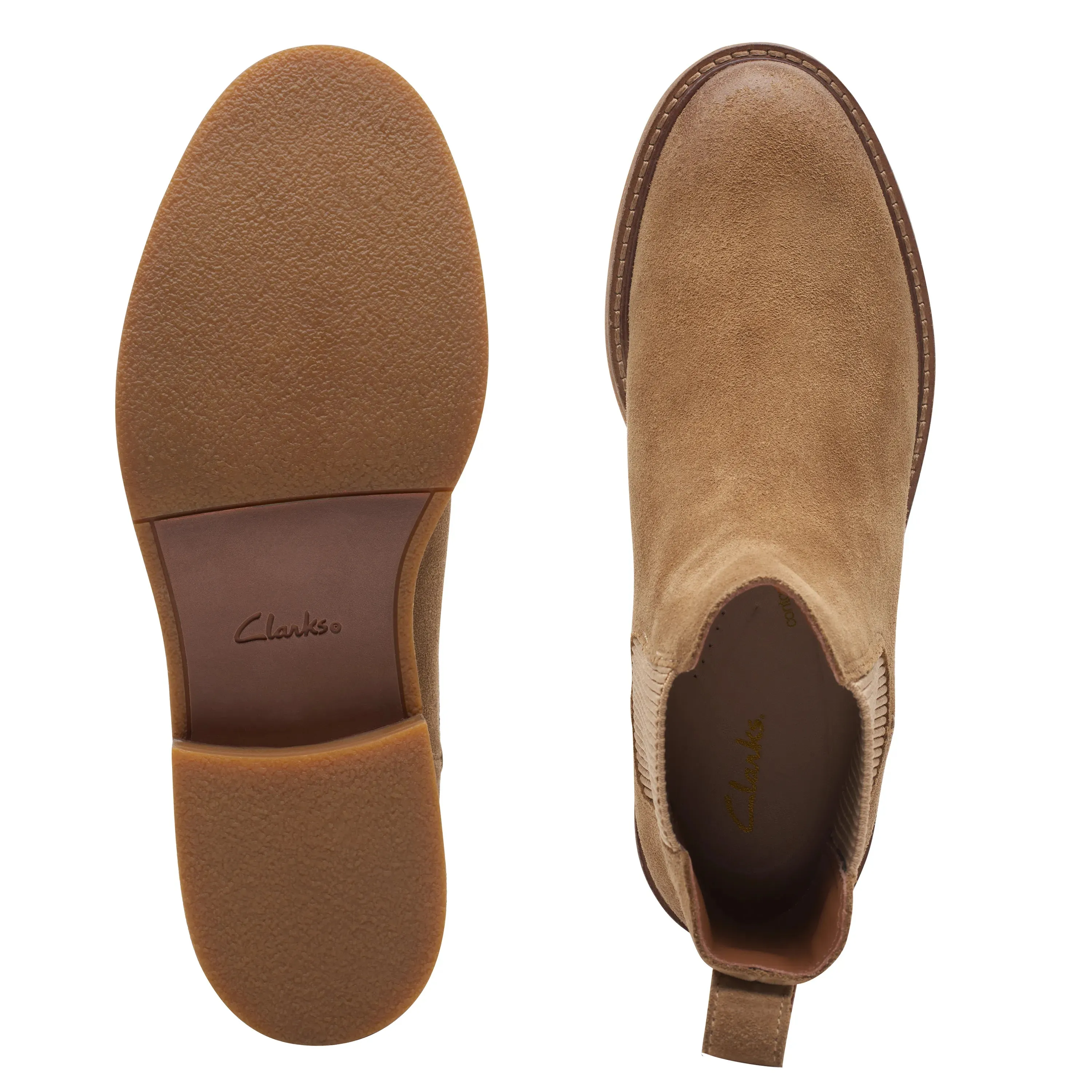 CLARKS | BOTINES CHELSEA MUJER | COLOGNE ARLO2 TAN LEATHER | MARRN